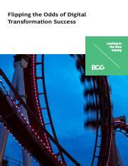 digital transformation improving the odds of success|Flipping the Odds of Digital Transformation Success .